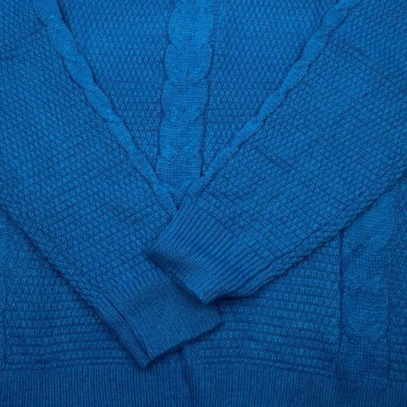 NEW YORK & COMPANY CABLE-KNIT MOCK NECK PULLOVER SWEATER XXL - Picture 6 of 11